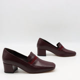 ESCARPINS EN CUIR À BOUT CARRÉE