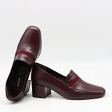 ESCARPINS EN CUIR À BOUT CARRÉE