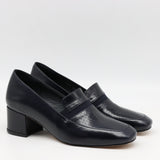 ESCARPINS EN CUIR À BOUT CARRÉE