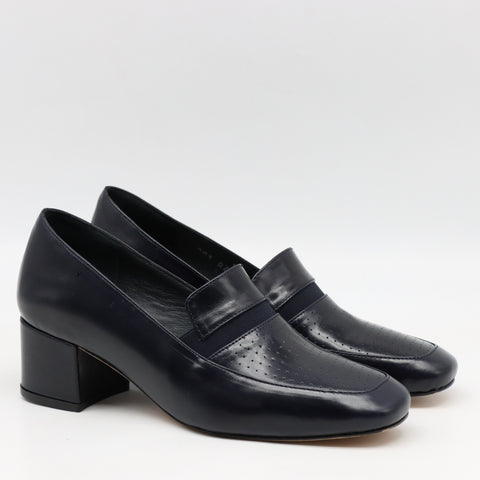 ESCARPINS EN CUIR À BOUT CARRÉE