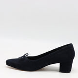 ESCARPINS EN DAIM CUIR À BOUT CARRÉE