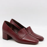 ESCARPINS EN CUIR À BOUT CARRÉ