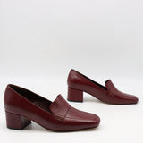 ESCARPINS EN CUIR À BOUT CARRÉ