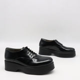 DERBIES À PLATEFORMES EN CUIR DÉMASQUABLE