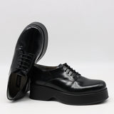 DERBIES À PLATEFORMES EN CUIR DÉMASQUABLE