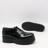 DERBIES À PLATEFORMES EN CUIR DÉMASQUABLE