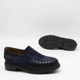 CHAUSSURES BI-MATIÈRE EN CUIR