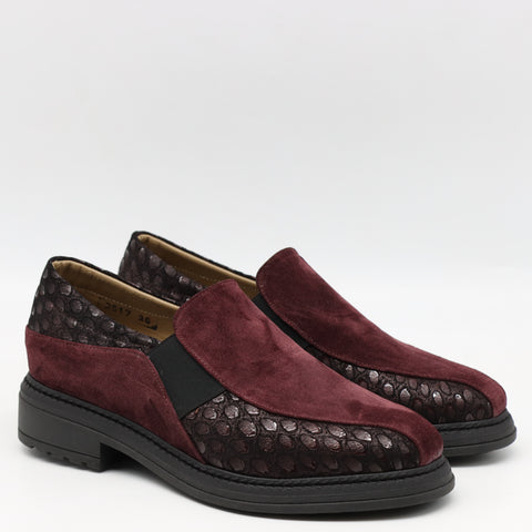 CHAUSSURES BI-MATIÈRE EN CUIR