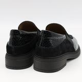 CHAUSSURES BI-MATIÈRE EN CUIR