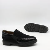 CHAUSSURES BI-MATIÈRE EN CUIR