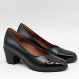 ESCARPINS MI-TALONS EN CUIR