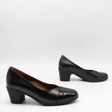 ESCARPINS MI-TALONS EN CUIR