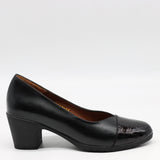 ESCARPINS MI-TALONS EN CUIR