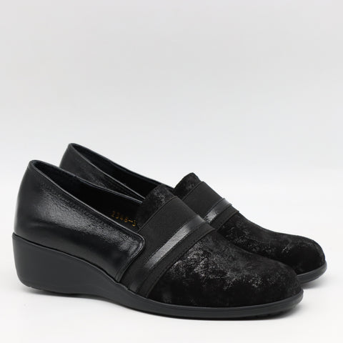 MOCASSINS COMPENSÉES EN CUIR