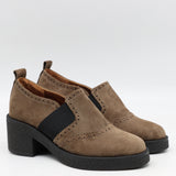 CHAUSSURES EN CUIR À TALONS CARRÉE