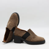 CHAUSSURES EN CUIR À TALONS CARRÉE