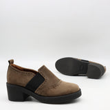 CHAUSSURES EN CUIR À TALONS CARRÉE