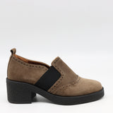 CHAUSSURES EN CUIR À TALONS CARRÉE