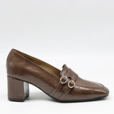 ESCARPINS À DOUBLES BOUCLES EN CUIR VERNIS