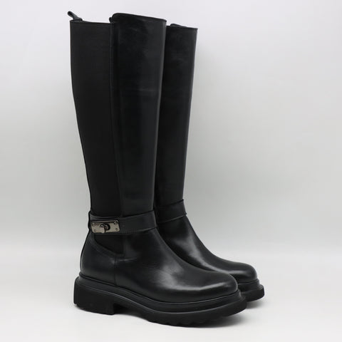 BOTTES EN CUIR  À ÉLASTIQUES