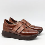 BASKETS À SCRATCH EN CUIR À IMPRIMÉE