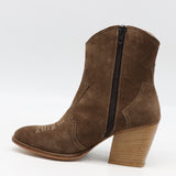 BOTTINES COWBOY EN DAIM CUIR