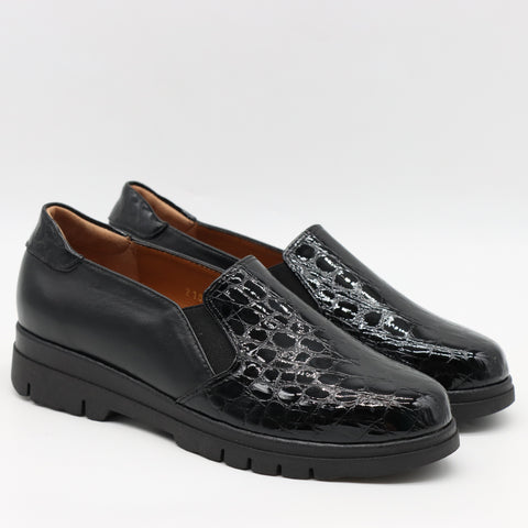 CHAUSSURES CLASSIQUES EN CUIR EFFET CROCO