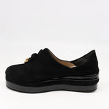 MULES À PLATEFORMES EN DAIM CUIR