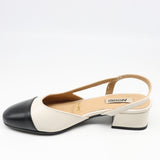 SLINGBACK MI-TALONS EN CUIR