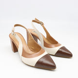 ESCARPINS SLINGBACK À BOUT POINTU EN CUIR