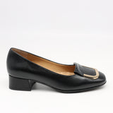 ESCARPINS MI-TALONS EN CUIR