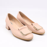 ESCARPINS MI-TALONS EN CUIR