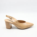 ESCARPINS SLINGBACK POINTU EN CUIR