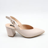 ESCARPINS SLINGBACK POINTU EN CUIR