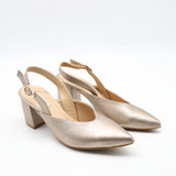 ESCARPINS SLINGBACK POINTU EN CUIR