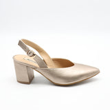 ESCARPINS SLINGBACK POINTU EN CUIR