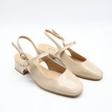 SLINGBACK EN CUIR