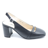 SLINGBACK À TALONS EN CUIR