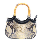 SAC À MAIN DE SOIRÉE EN CUIR IMPRIMÉE