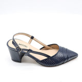 SLINGBACK À TALONS EN CUIR