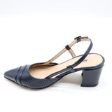 SLINGBACK À TALONS EN CUIR