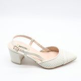 SLINGBACK À TALONS EN CUIR