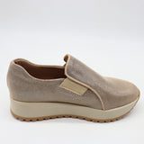 BASKETS SLIP-ON À PLATEFORMES EN CUIR IMPRIMÉE
