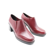 BOTTINES BASSES À TALONS EN CUIR