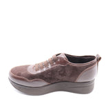 BASKETS EN DAIM CUIR