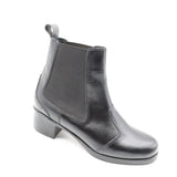 CHELSEA BOOTS EN CUIR À TALON BLOC