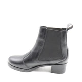 CHELSEA BOOTS EN CUIR À TALON BLOC