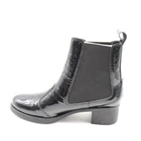 CHELSEA BOOTS EN CUIR VERNIS À TALON BLOC