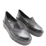 MOCASSIN BROGUE À SEMELLE CRANTÉE