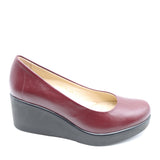 CHAUSSURES COMPENSÉES EN CUIR EFFET CROCO